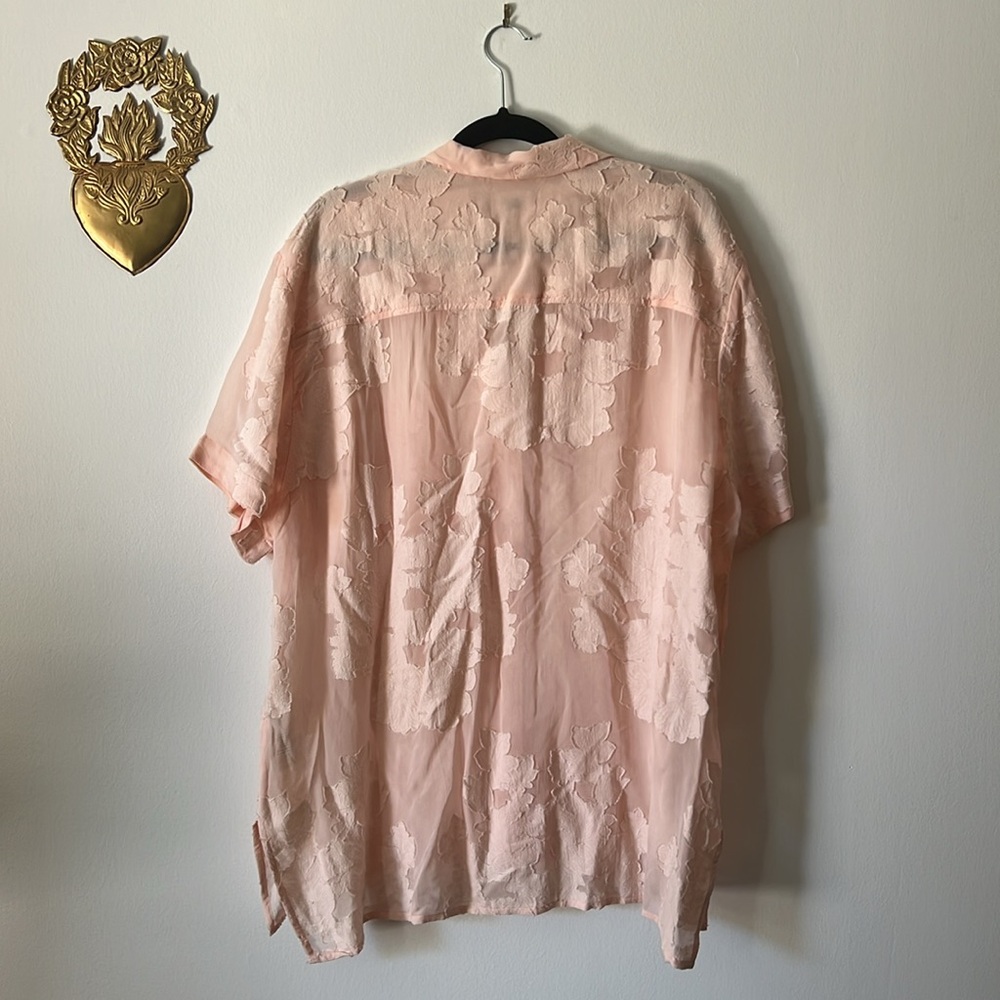 Pink Sheer Wilfred Blouse - Picture 4 of 6